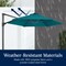 Best Choice Products 10ft 360° Rotating Cantilever Offset Hanging Patio Umbrella